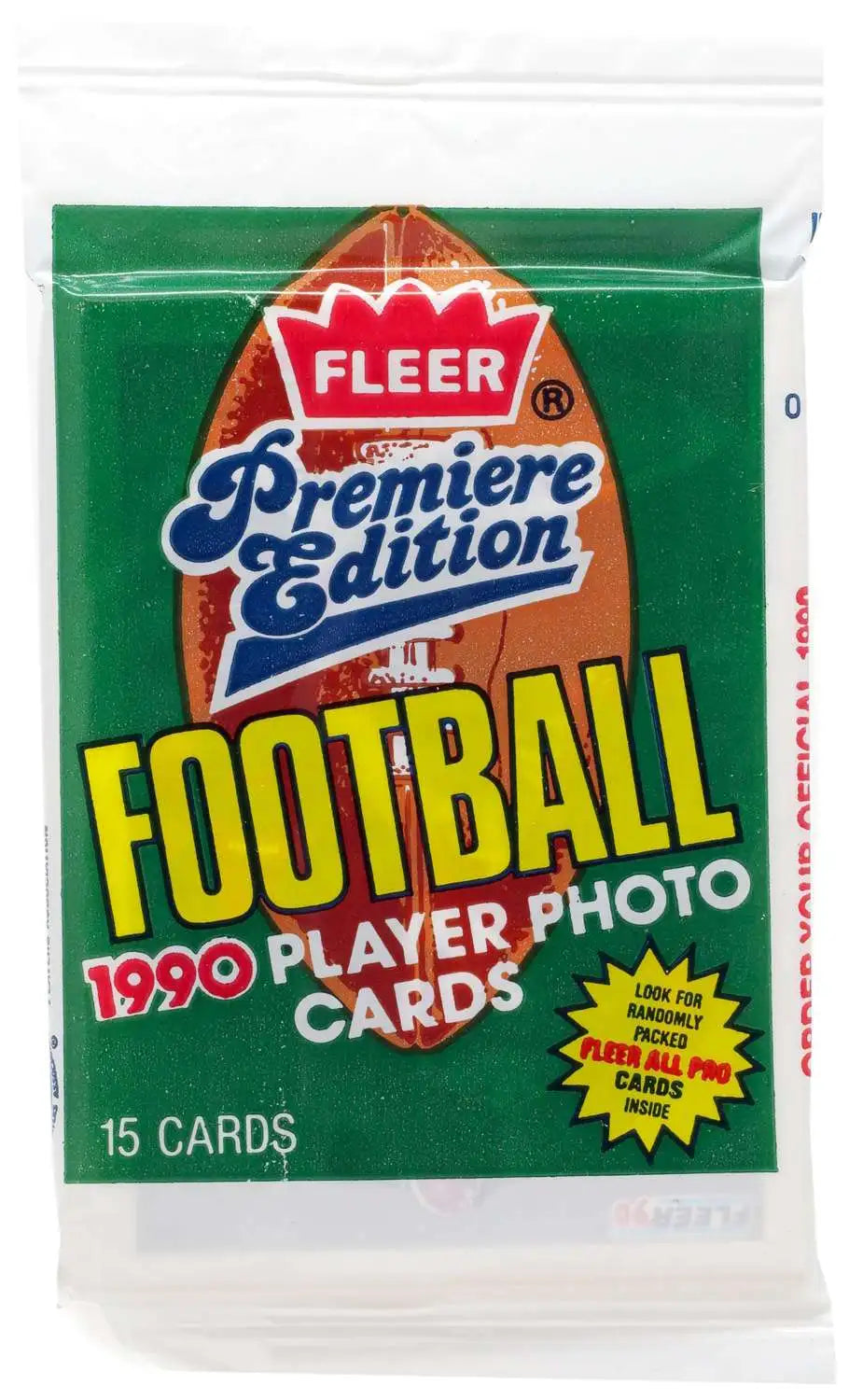 1990 FLEER FOOTBALL SEALED PACK