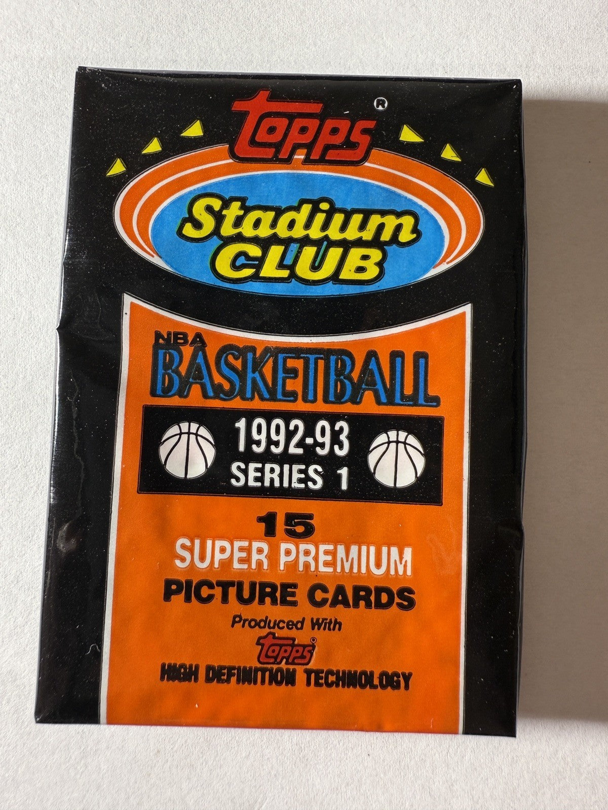 1992/93 STADIUM BASKETBALL SERIES 1 SEALED PACK