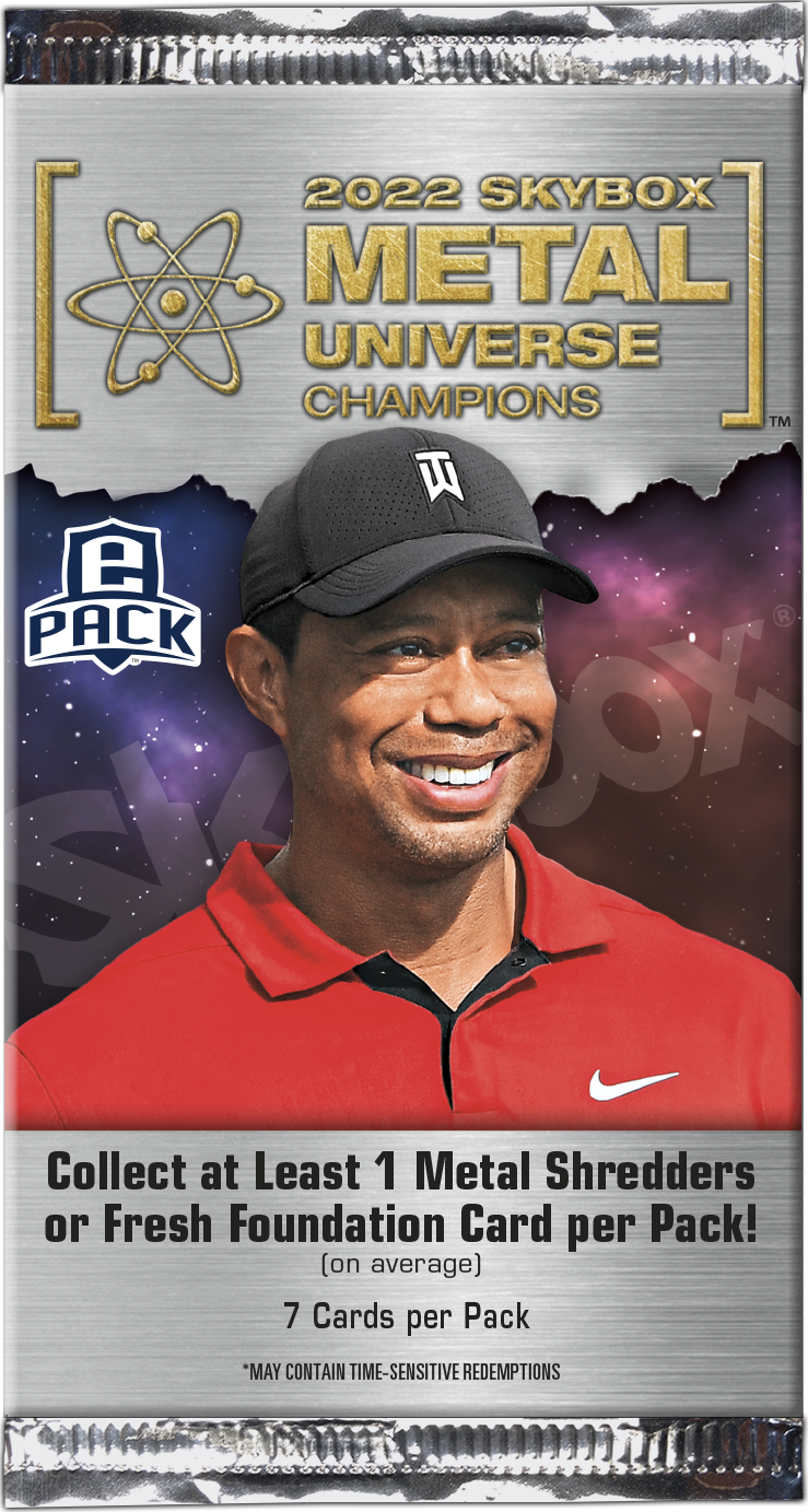 2022 SKYBOX METAL UNIVERSE CHAMPIONS HOBBY PACK