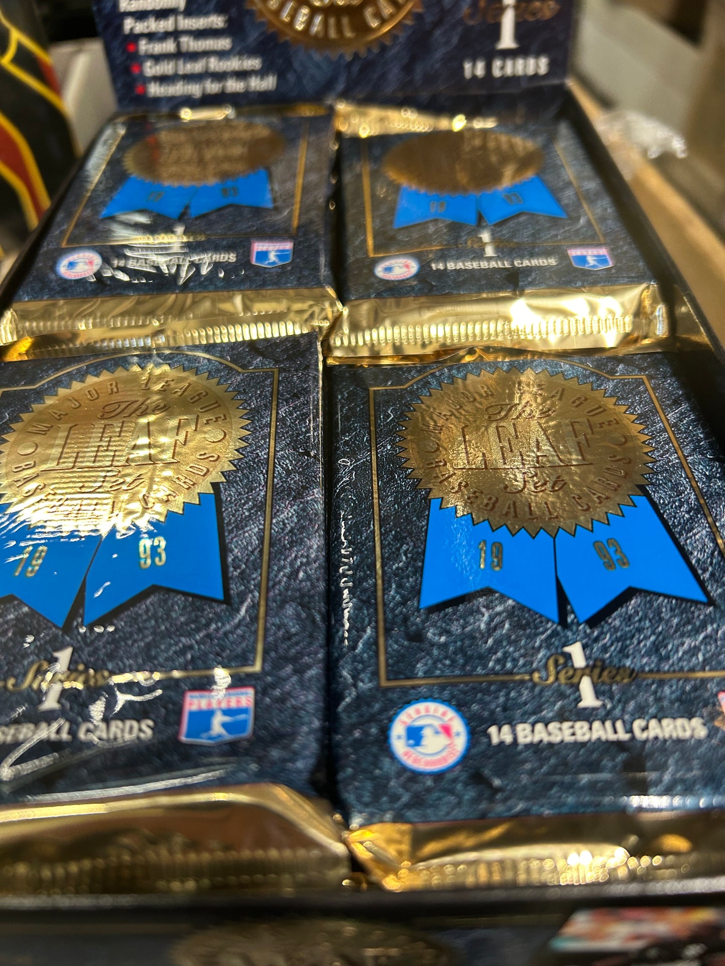 1993 LEAF BASEBALL SERIES 1 HOBBY PACK