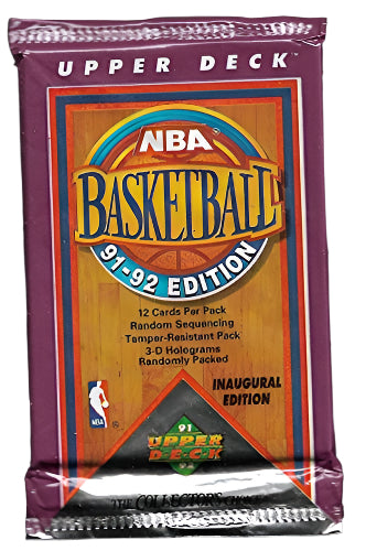 1991/92 UPPER DECK BASKETBALL 12 CARD PACK
