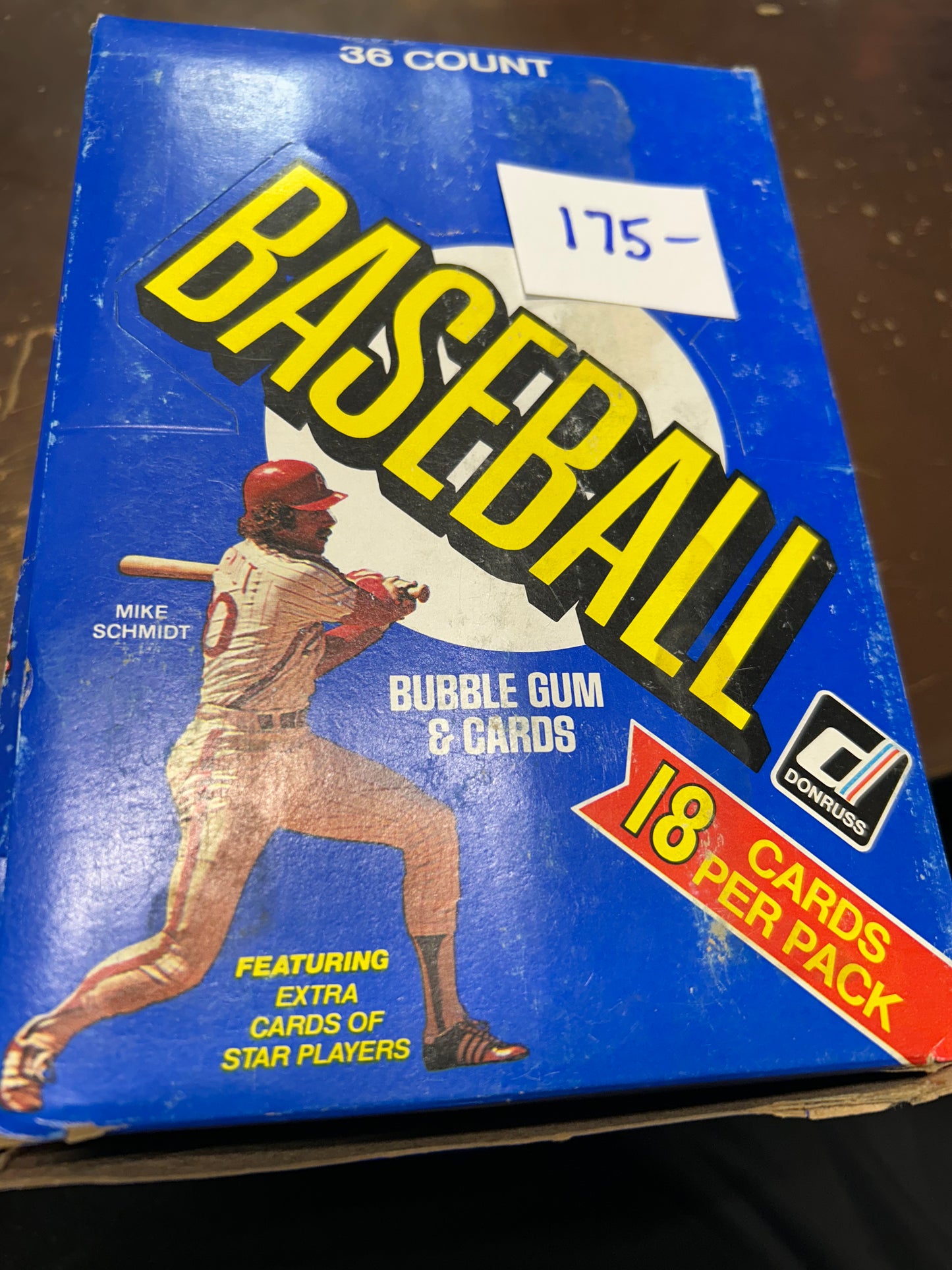 1981 DONRUSS BASEBALL WAX BOX. ESTATE FIND