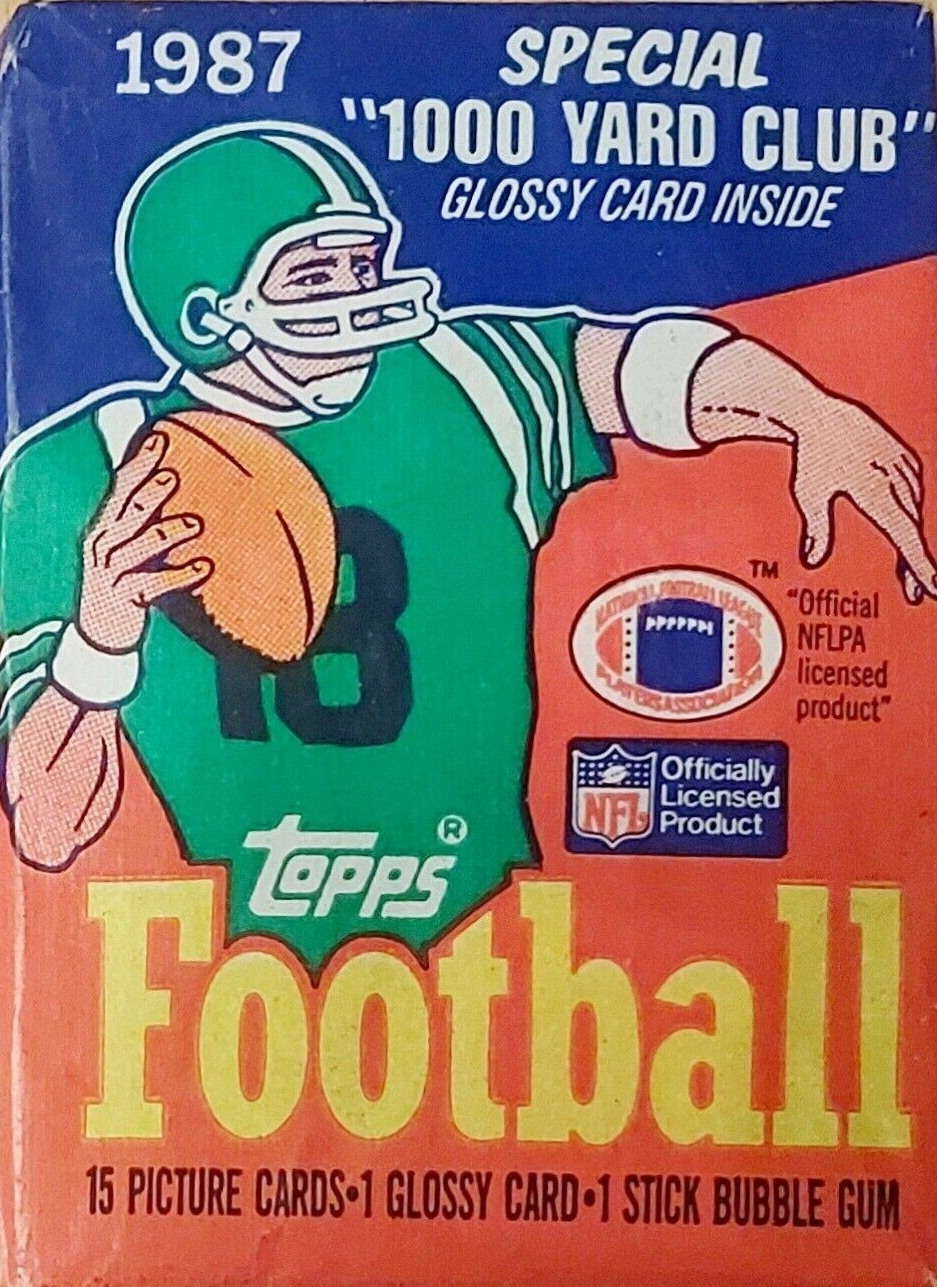 1987 TOPPS FOOTBALL 15 CARD WAX PACK