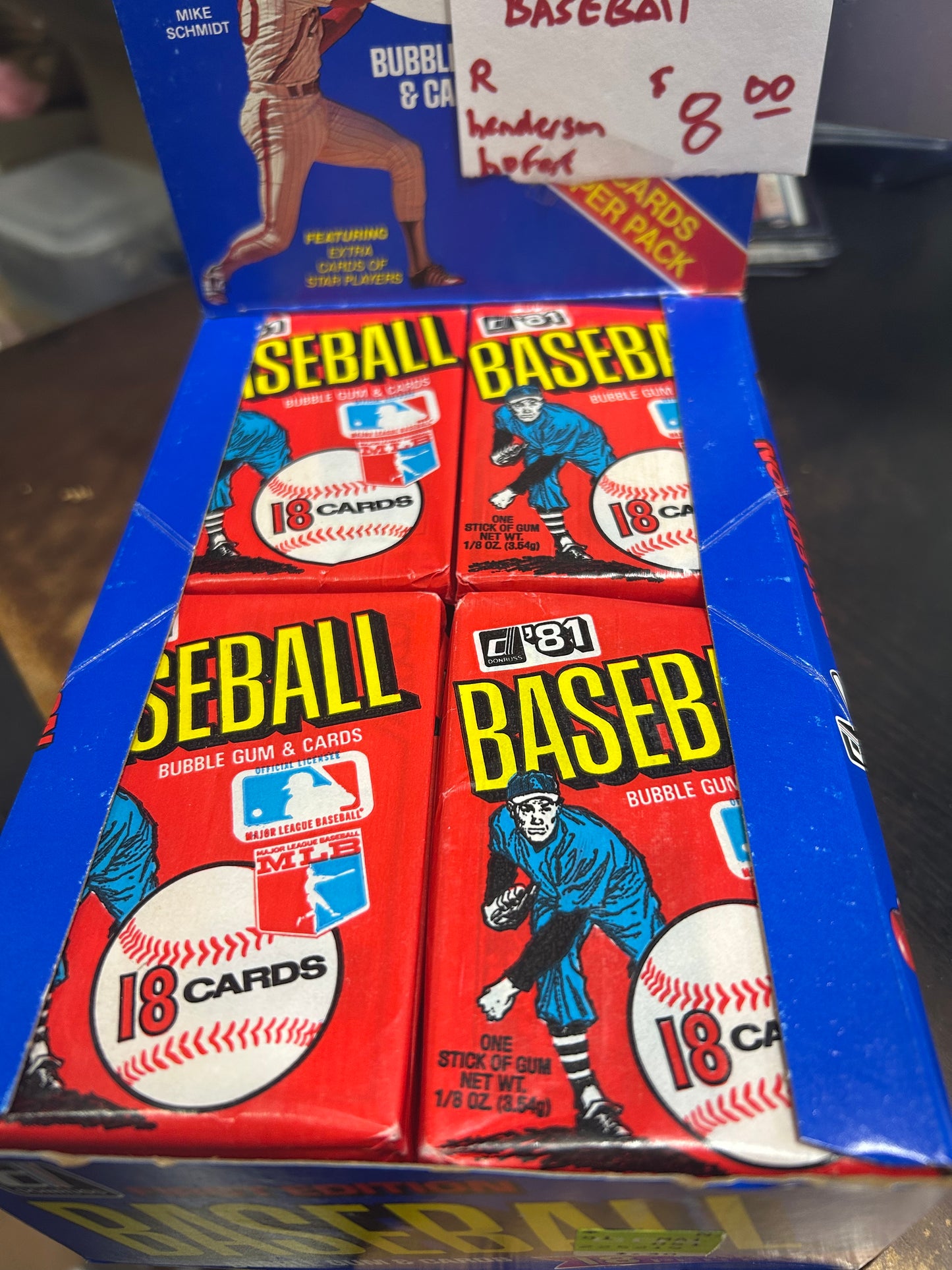 1981 DONRUSS BASEBALL WAX PACK