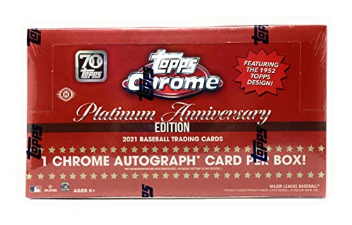2021 TOPPS CHROME PLATINUM BASEBALL SEALED HOBBY BOX