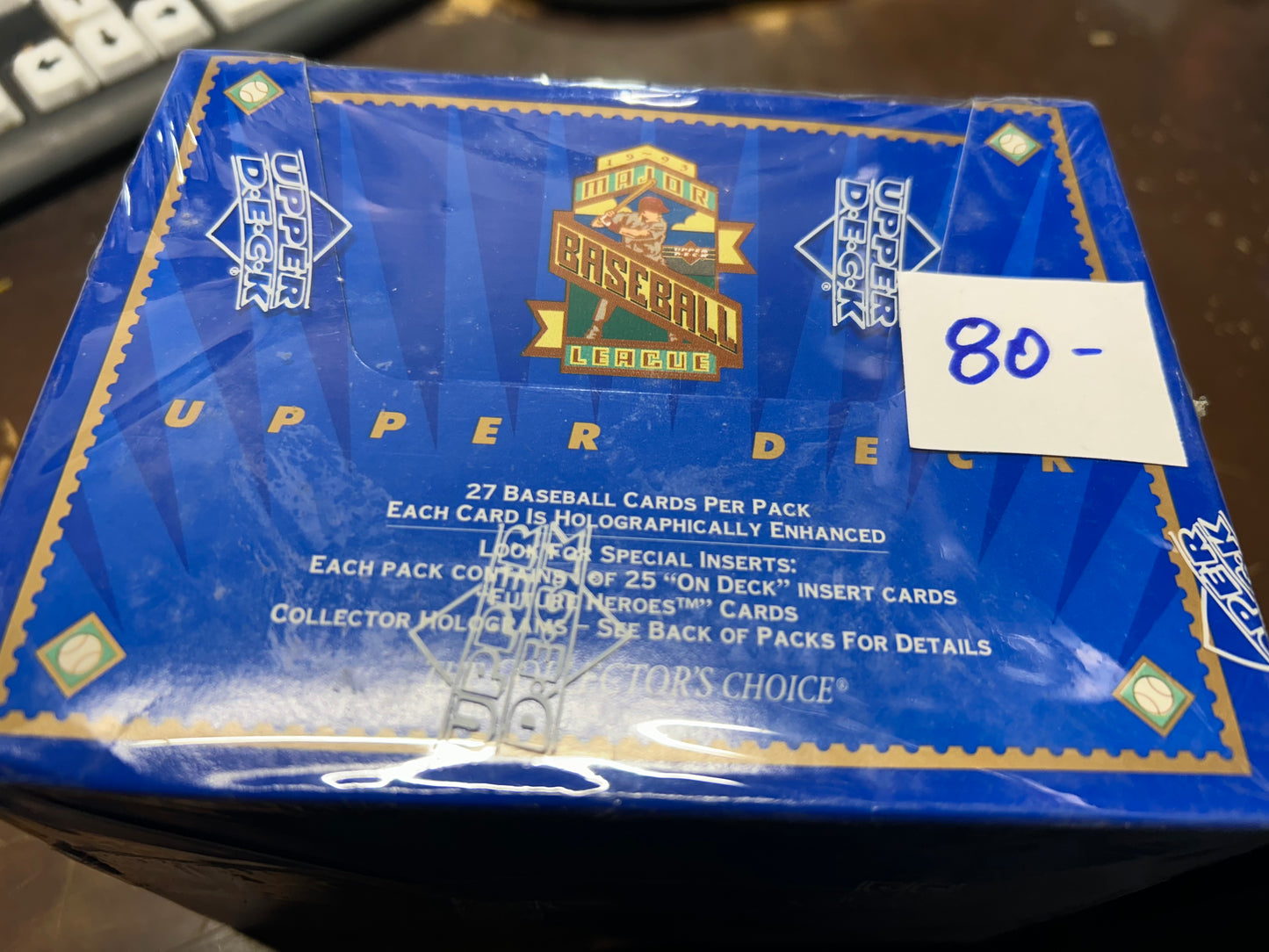 1993 UPPER DECK BASEBALL SERIES 2 JUMBO BOX. ESTATE FIND