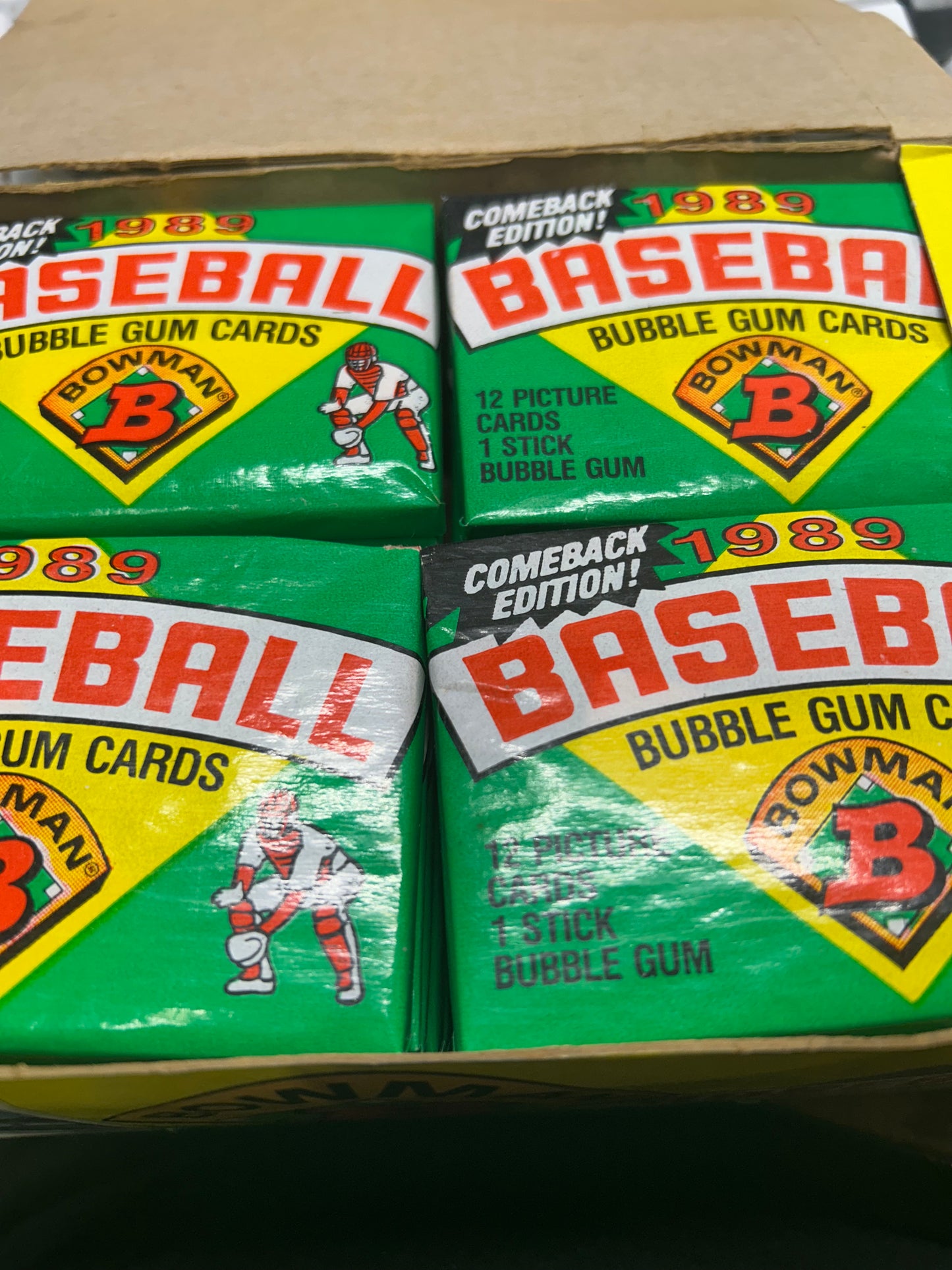 1989 BOWMAN BASEBALLWAX PACK. K GRIFFE JR RC