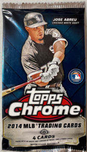 2014 TOPPS BASEBALL CHROME HOBBY PACK (4 CARDS)