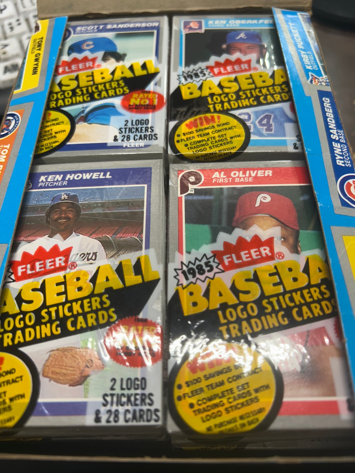1985 FLEER BASEBALL SEALED CELLO PACK. RARE