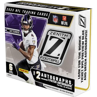 2023 ZENITH FOOTBALL SEALED HOBBY BOX