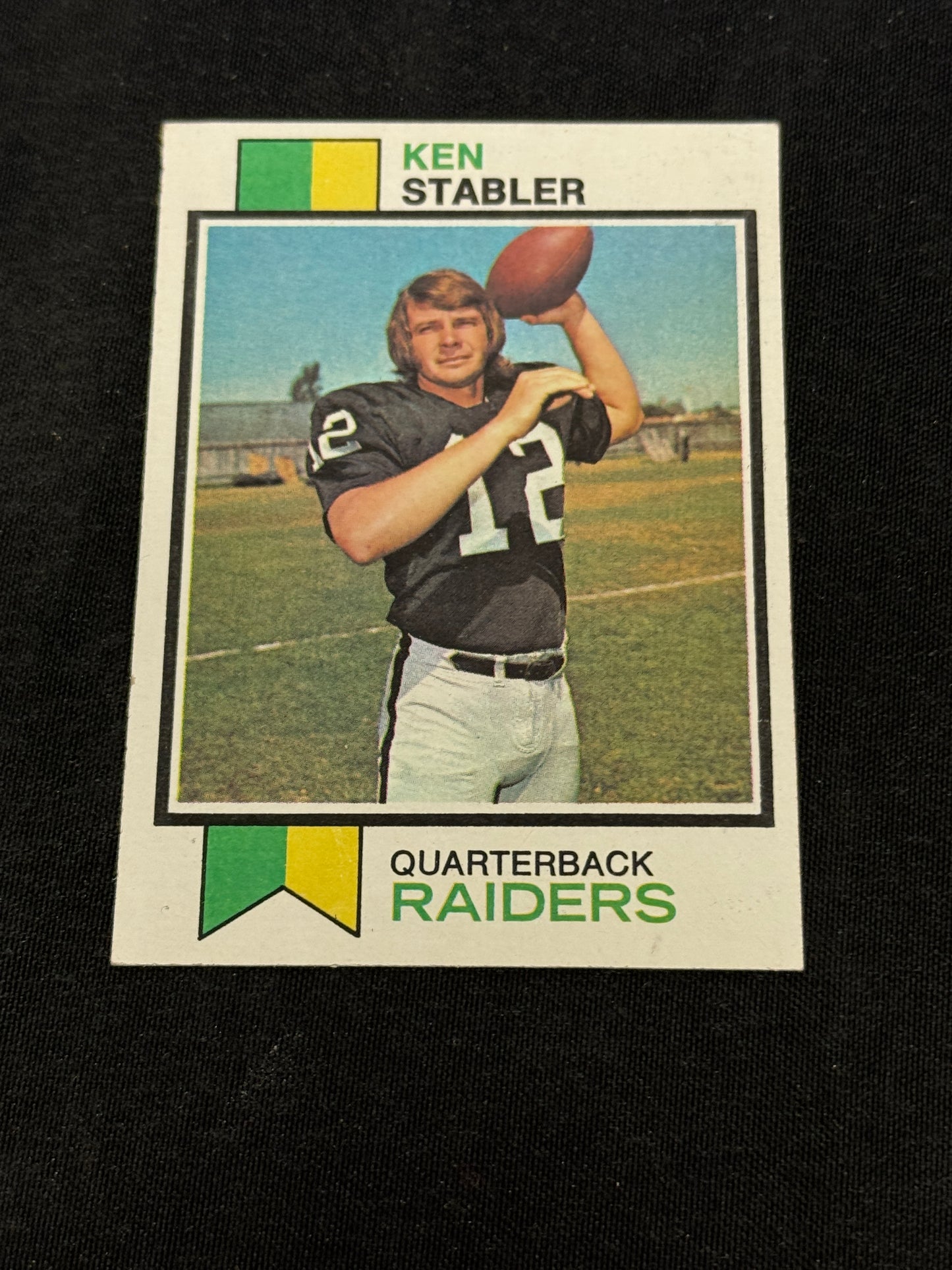 1973 TOPPS FB KEN STABLER RC #487 NRMT V15392