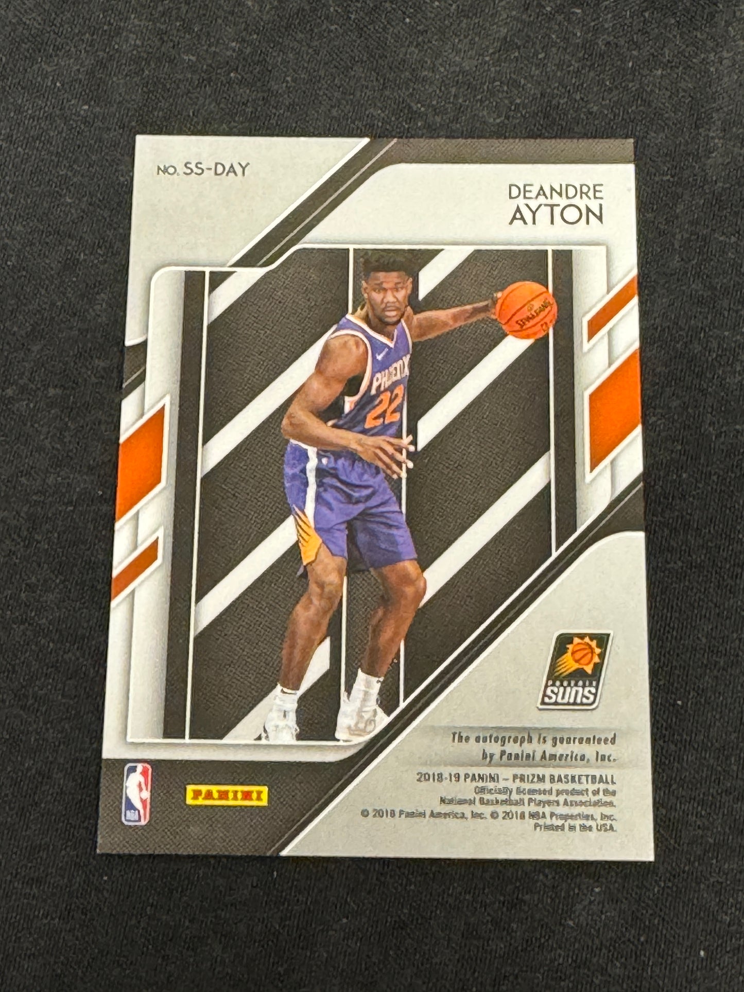2018-19 PRIZM BASK DEANDRE AYTON #SS-DAY AUTO RC13