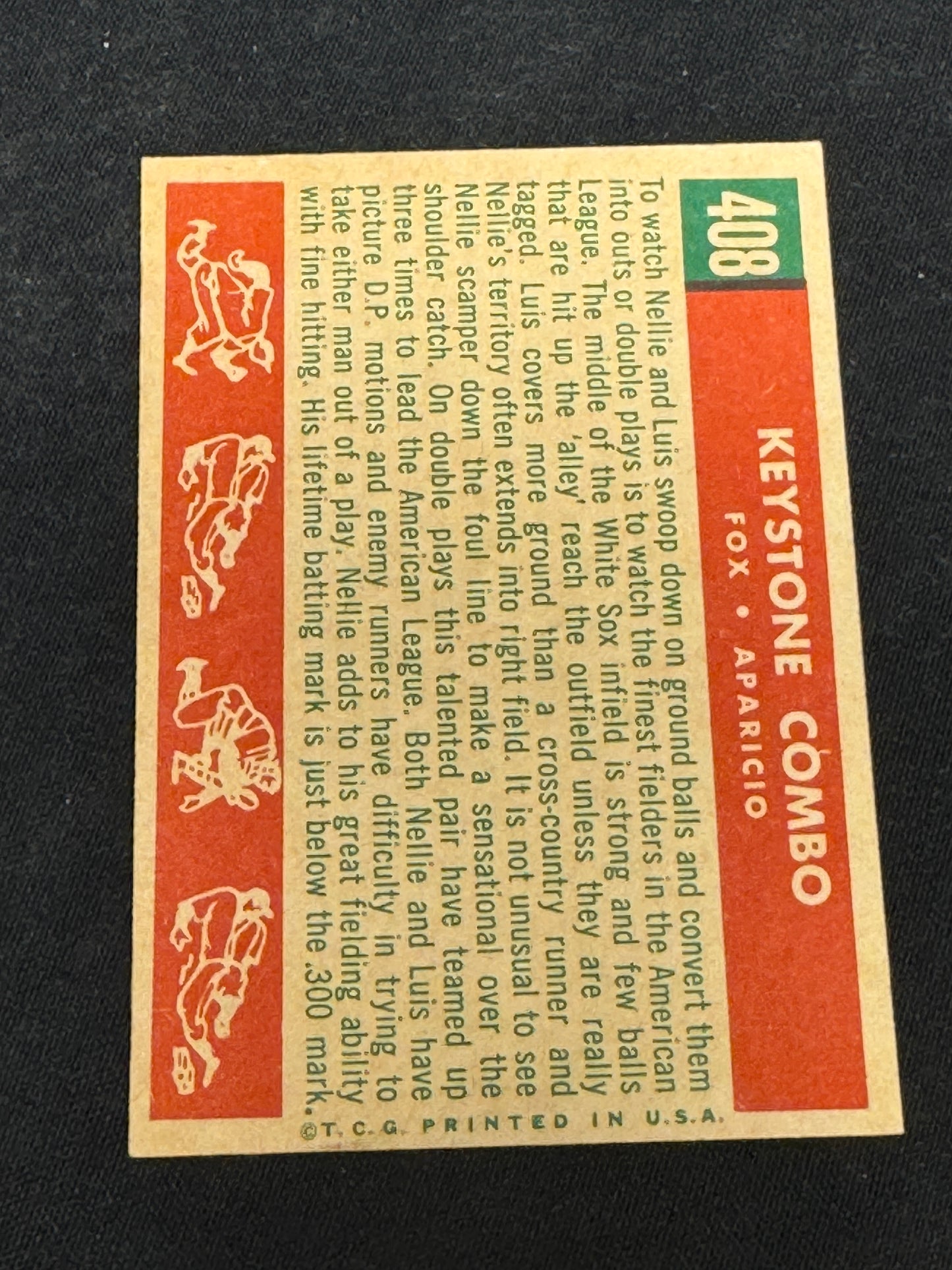 1959 TOPPS FOX/APARICIO #408 NRMT V14912