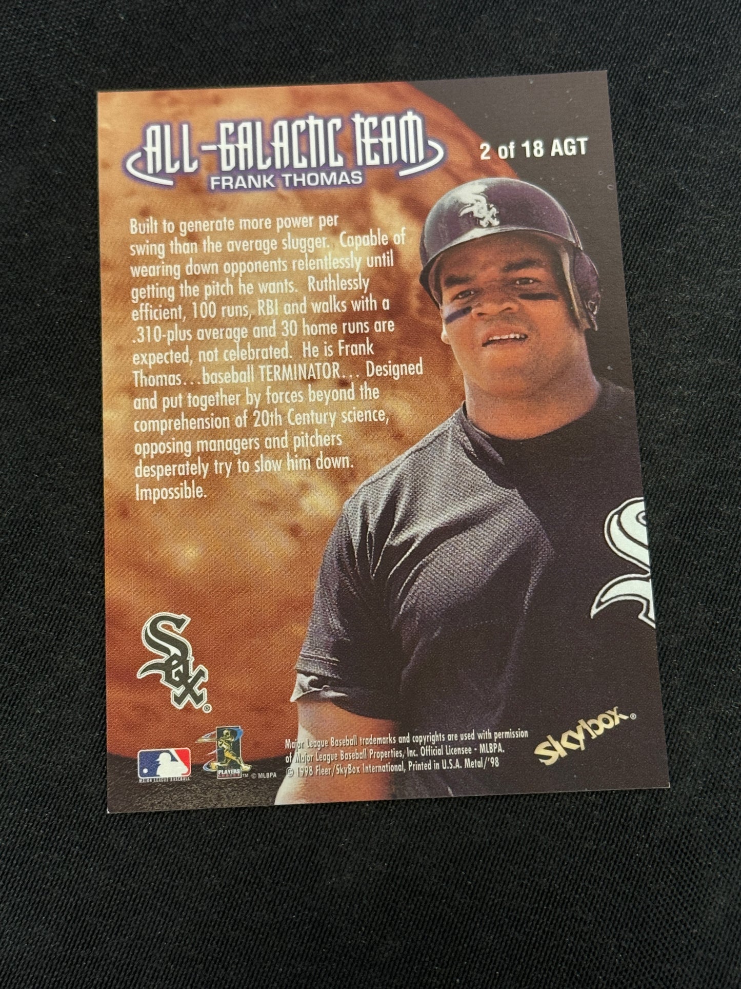 1998 METAL ALL-GALACTIC TEAM FRANK THOMAS #2 V12691