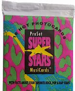 1991 PROSET SUPERSTARS MUSICARDS SEALED PACK