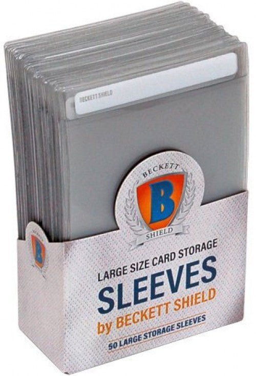 BECKETT LARGE SIZE CARD STORAGE SLEEVES 50 COUNT