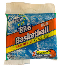 1992/93 TOPPS BASKETBALL SERIES 2 SEALED JUMBO PACK
