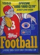 1988 TOPPS FOOTBALL 15 CARD WAX PACK