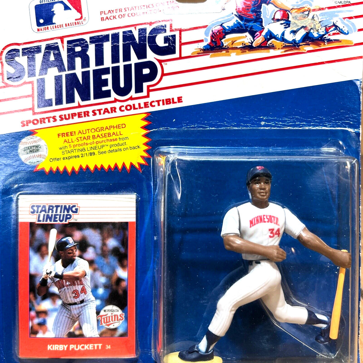 STARTING LINEUP SPORTS SUPER STAR COLLECTIBLE KIRBY PUCKETT