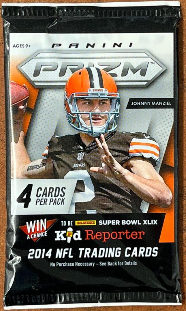 2014 PANINI PRIZM FOOTBALL 4 CARD PACK