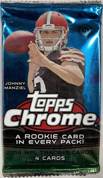 2014 TOPPS CHROME FOOTBALL 4 CARD PACK