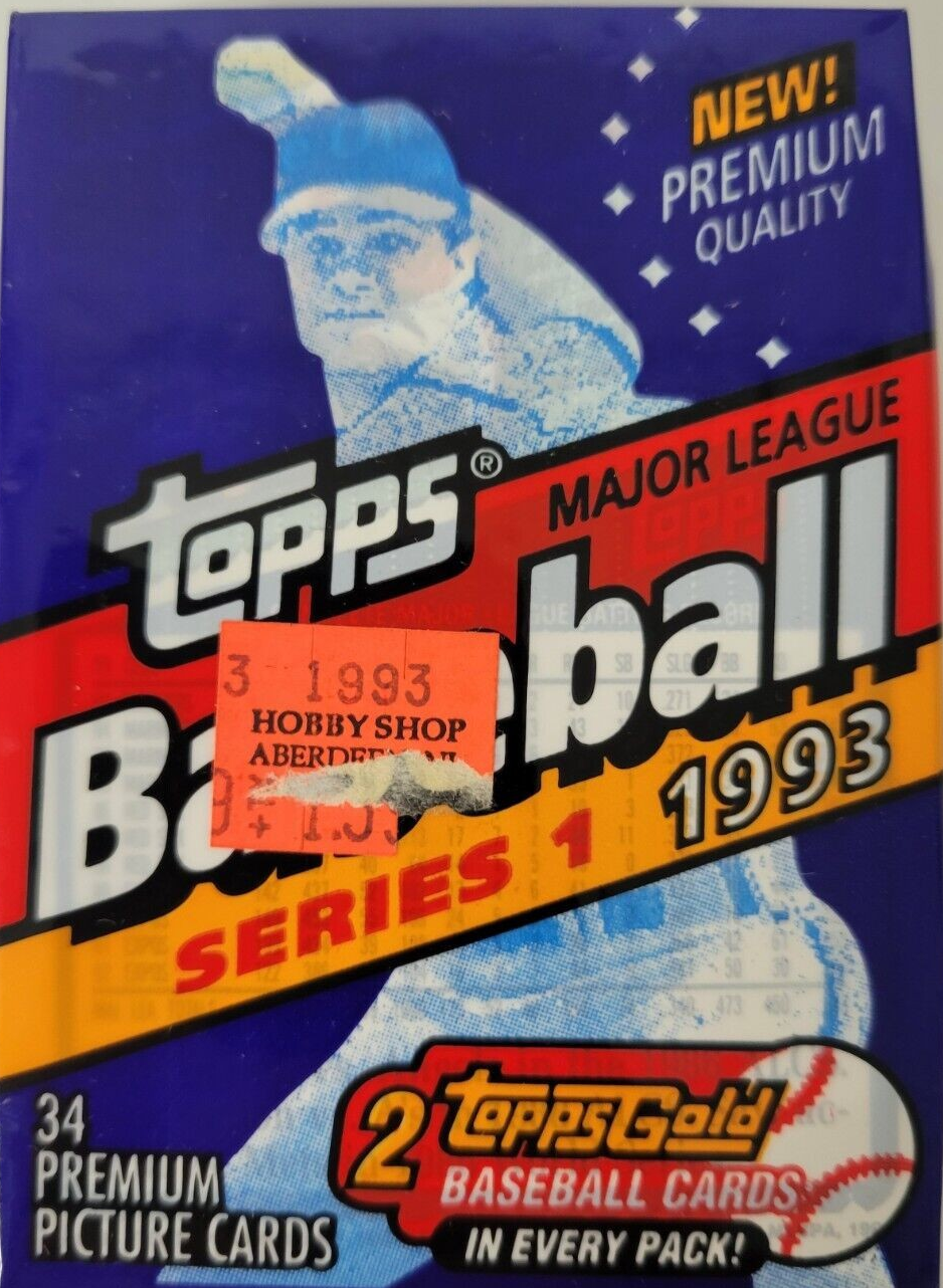 1993 TOPPS BASEBALL SERIES 1 SEALED CELLO PACK
