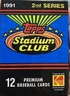 1991 STADIUM BASEBALL SERIES 2 HOBBY PACK