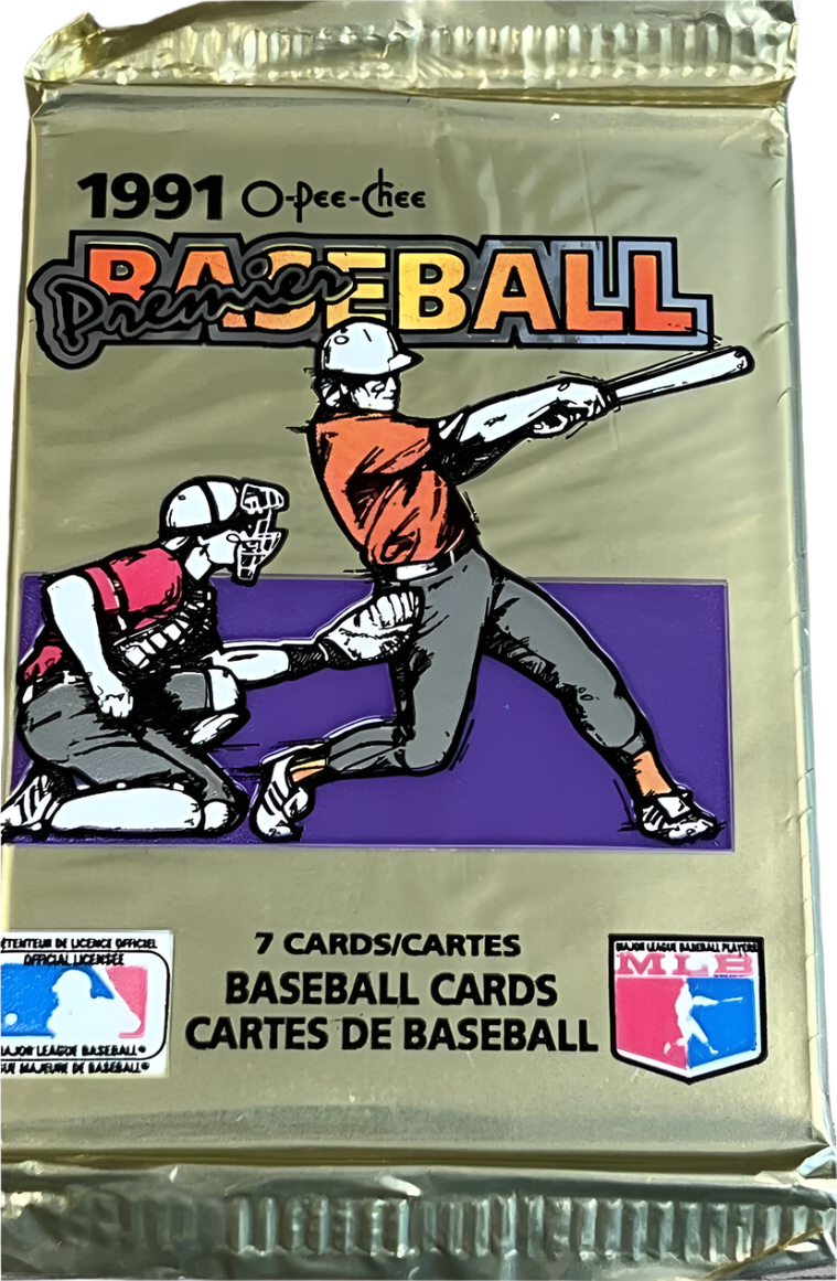 1991 O-PEE-CHEE PREMIERE BASEBALL SEALED PACK
