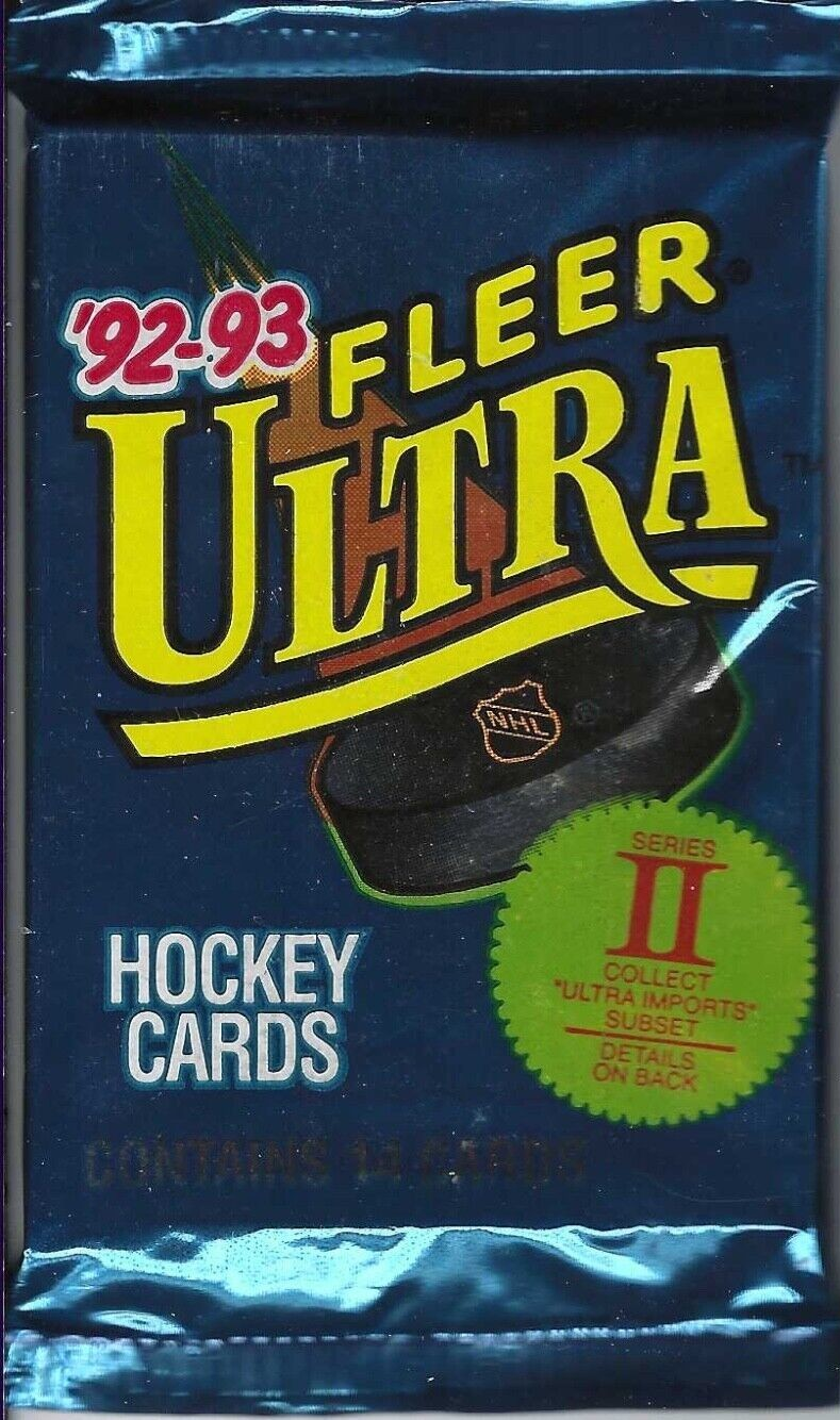 1992/93 FLEER ULTRA HOCKEY SERIES 2 HOBBY PACK (14 CARDS)