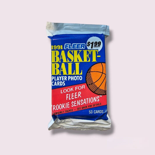 1991 FLEER BASKETBALL PACK (53 CARDS)