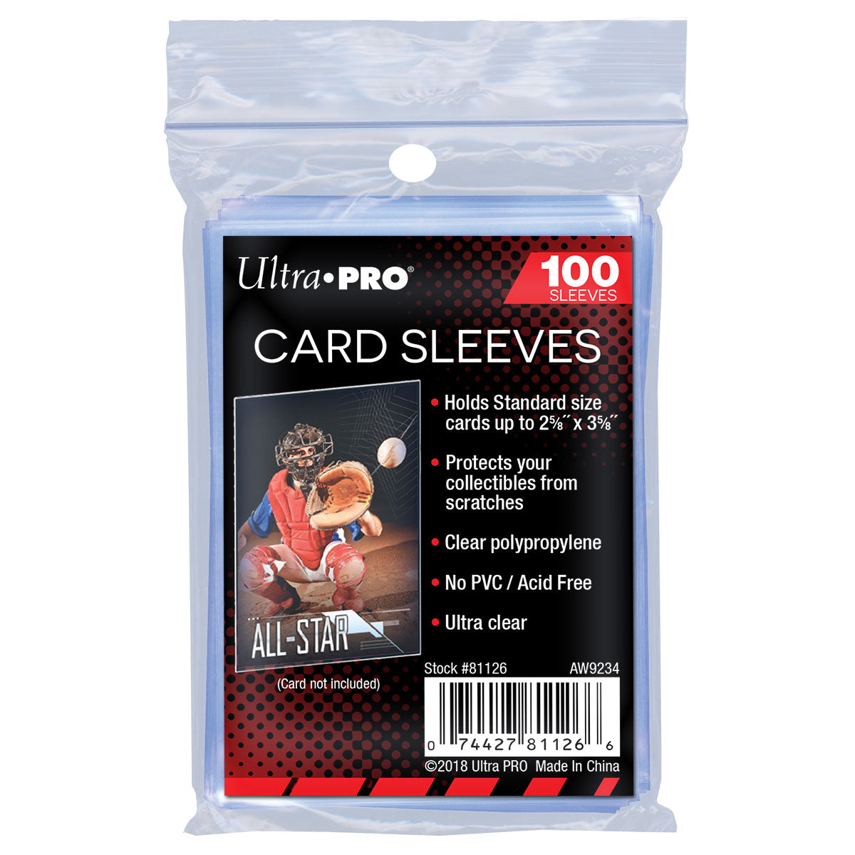 ULTRA PRO THIN CARD SLEEVES 100 COUNT PACK