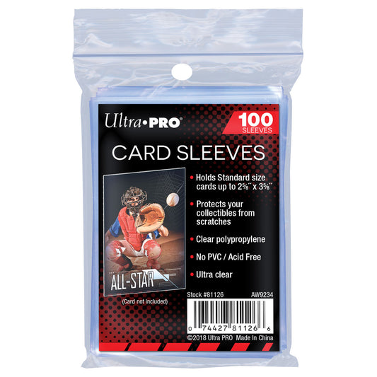 ULTRA PRO THIN CARD SLEEVES 100 COUNT PACK