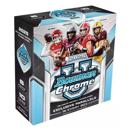 2025 BOWMAN CHROME U FOOTBALL MEGA BOX