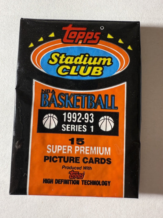 1992/93 STADIUM BASKETBALL SERIES 1 SEALED PACK