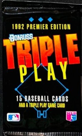 1992 DONRUSS TRIPLE PLAY PREMIER 15 CARD HOBBY PACKS