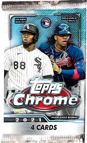 2021 TOPPS CHROME BASEBALL RETAIL 4 CARD PACK