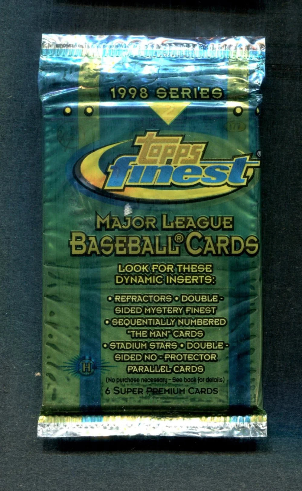 1998 TOPPS BASEBALL FINEST SERIES 2 6 CARD PACK