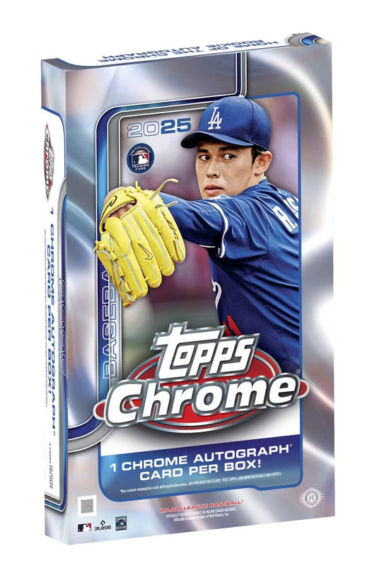 2025 TOPPS CHROME BASEBALL HOBBY BOX