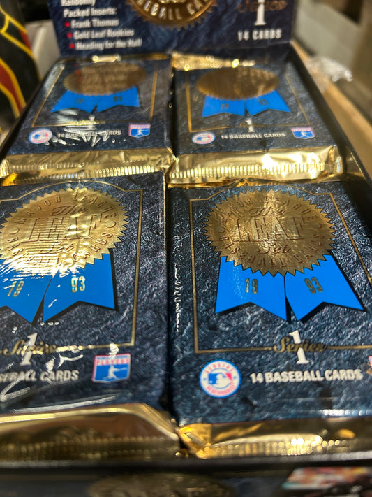 1993 LEAF BASEBALL SERIES 1 HOBBY PACK