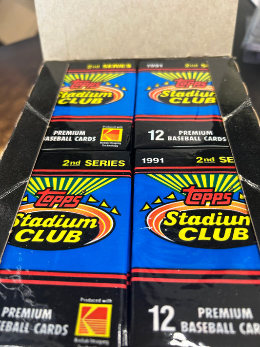 1991 STADIUM BASEBALL SERIES 2 HOBBY PACK