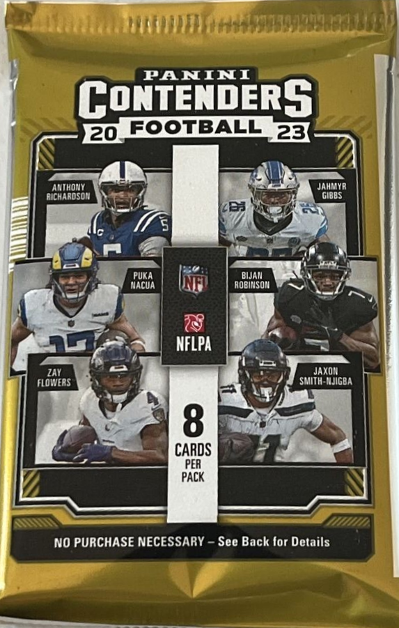 2023 CONTENDERS FOOTBALL 8 CARD BLASTER PACK