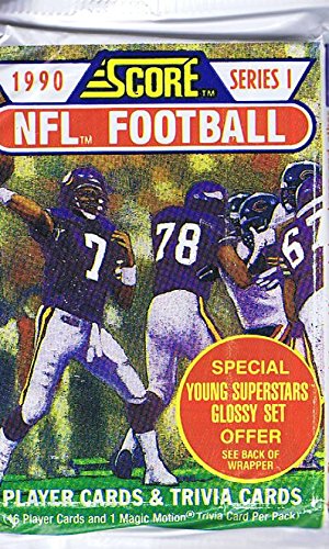 1990 SCORE FOOTBALL SERIES 2 WAX PACK (16 CARDS)