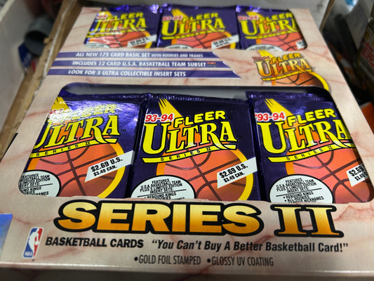 1993/94 ULTRA BASKETBALL SERIES 2 HOBBY PACK. JORDAN INSERTS