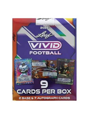 2025 LEAF VIVID FOOTBALL HOBBY BOX