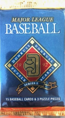 1992 DONRUSS BASEBALL SERIES 1 HOBBY PACK