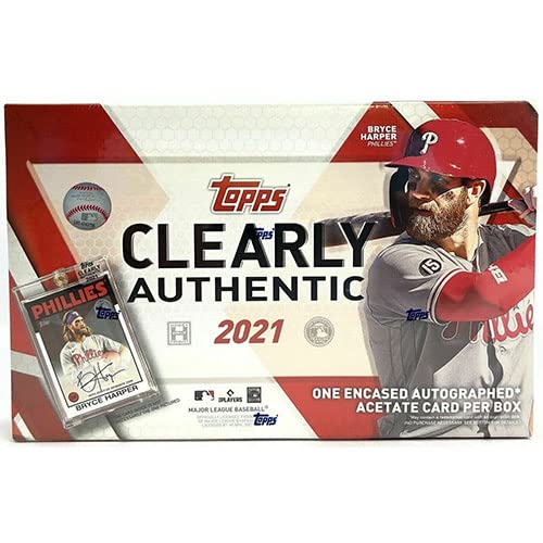 2021 TOPPS CLEARLY AUTHENTIC BASEBALL SEALED HOBBY BOX