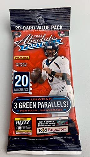 2022 ABSOLUTE FOOTBALL 20 CARD VALUE PACK