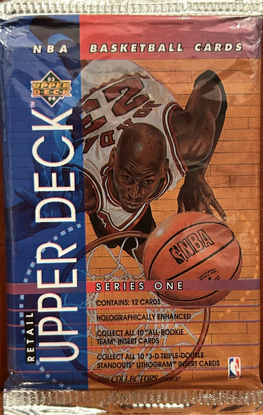 1993/94 UPPER DECK BASKETBALL SEALED HOBBY PACK