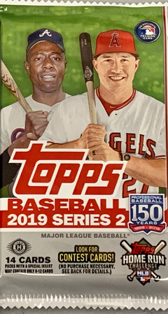 2019 TOPPS BASEBALL SERIES 2 HOBBY PACK