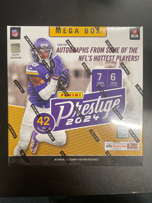 2024 PRESTIGE FOOTBALL MEGA BOX